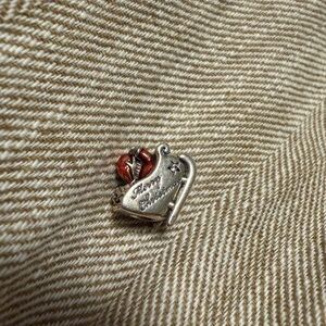 Sterling Silver Pandora Santa Sleigh Charm